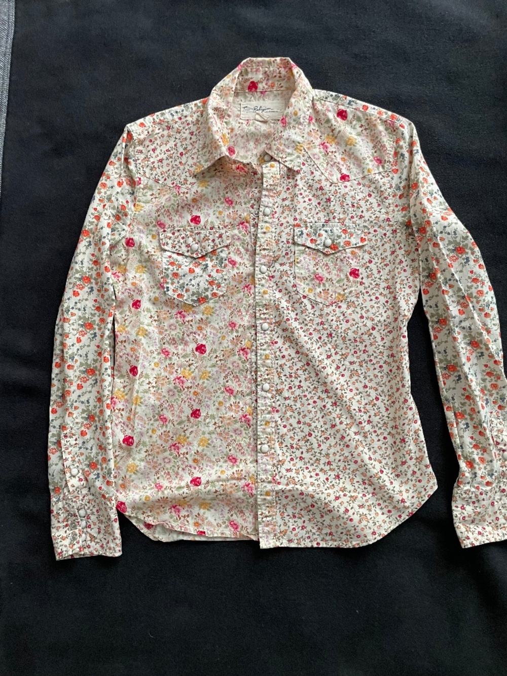 True Religion Ditsy Floral Georgia Western Snap shirt